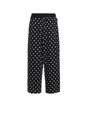 COTTON JERSEY DOT PRINT PANTS