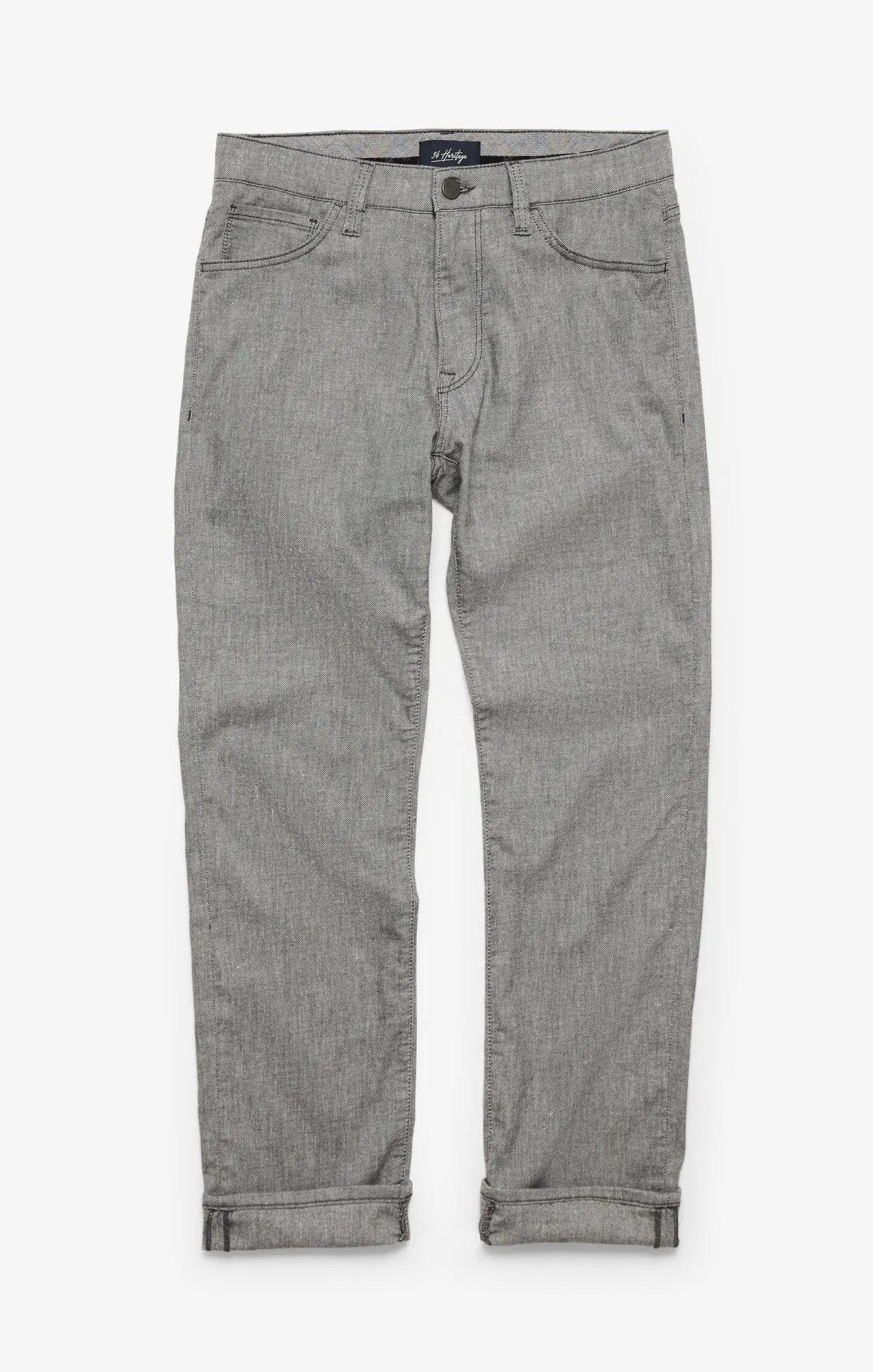 Courage Straight Leg Pants In Anthracite Hemp