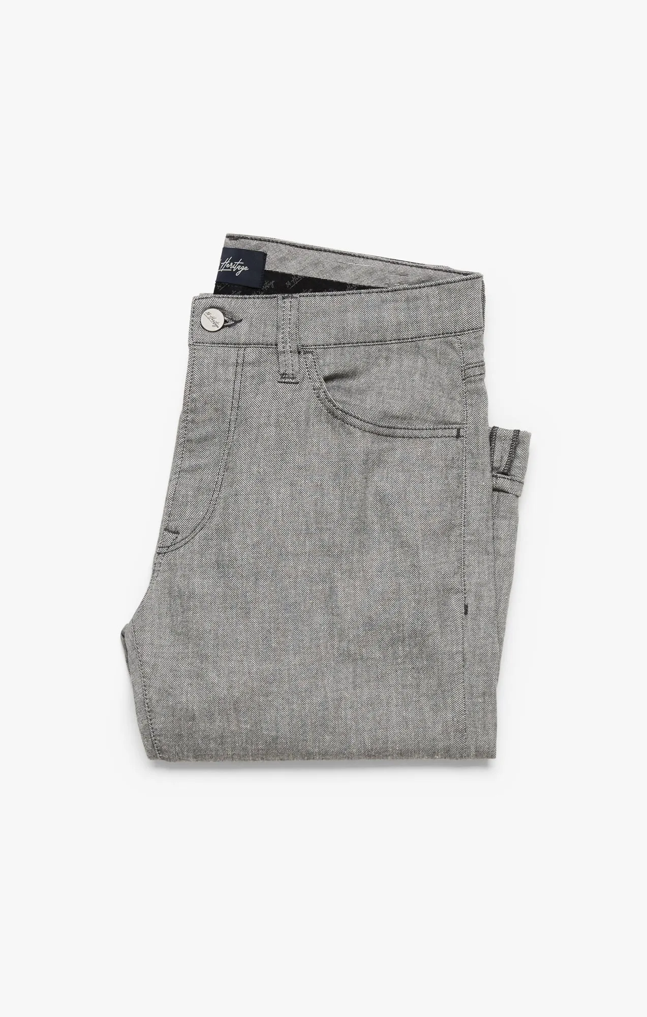 Courage Straight Leg Pants In Anthracite Hemp