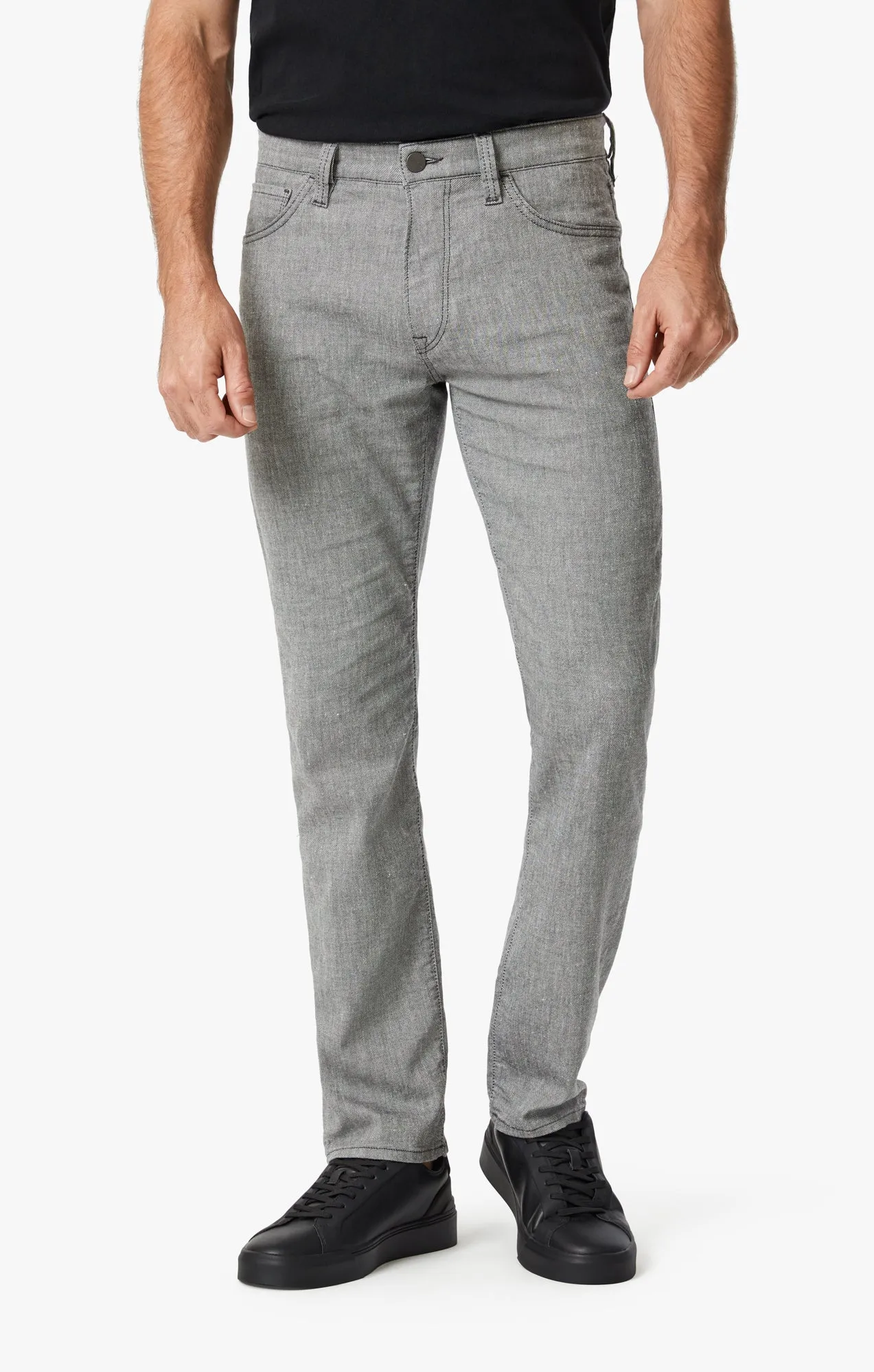 Courage Straight Leg Pants In Anthracite Hemp