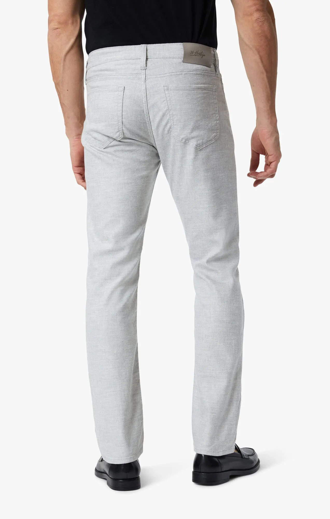 Courage Straight Leg Pants In Light Grey Hemp