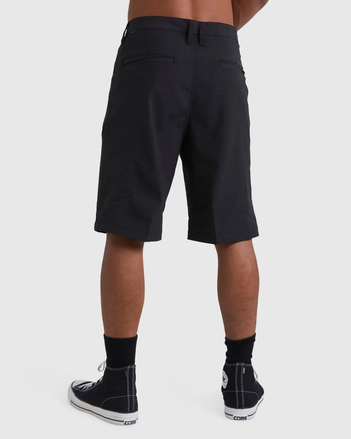 Crossfire Slub Submersible Shorts 21" - Black