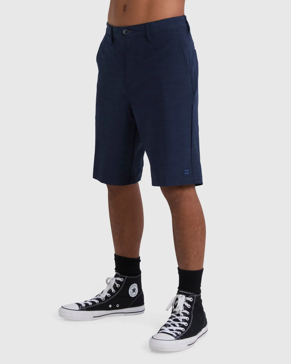 Crossfire Slub Submersible Shorts 21" - Navy