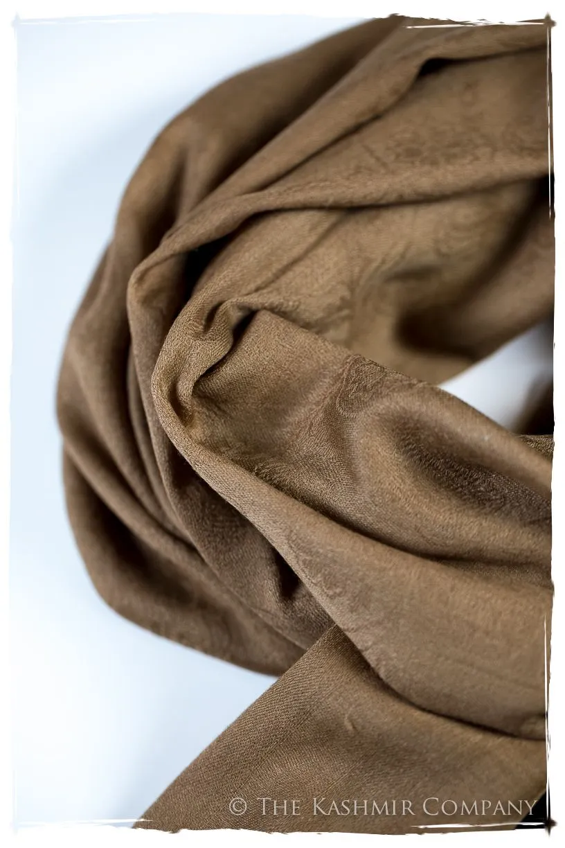 Cuban Sand Paisley Kashmir Wool Scarf