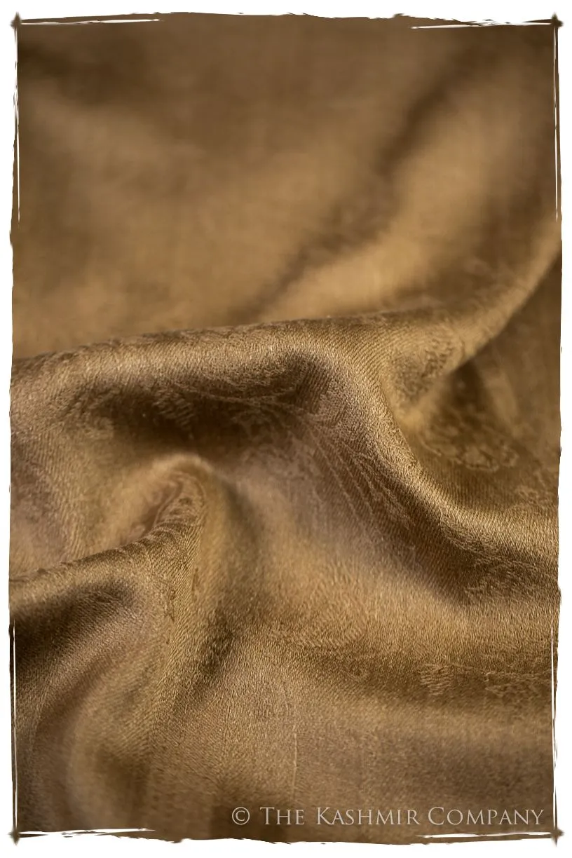 Cuban Sand Paisley Kashmir Wool Scarf