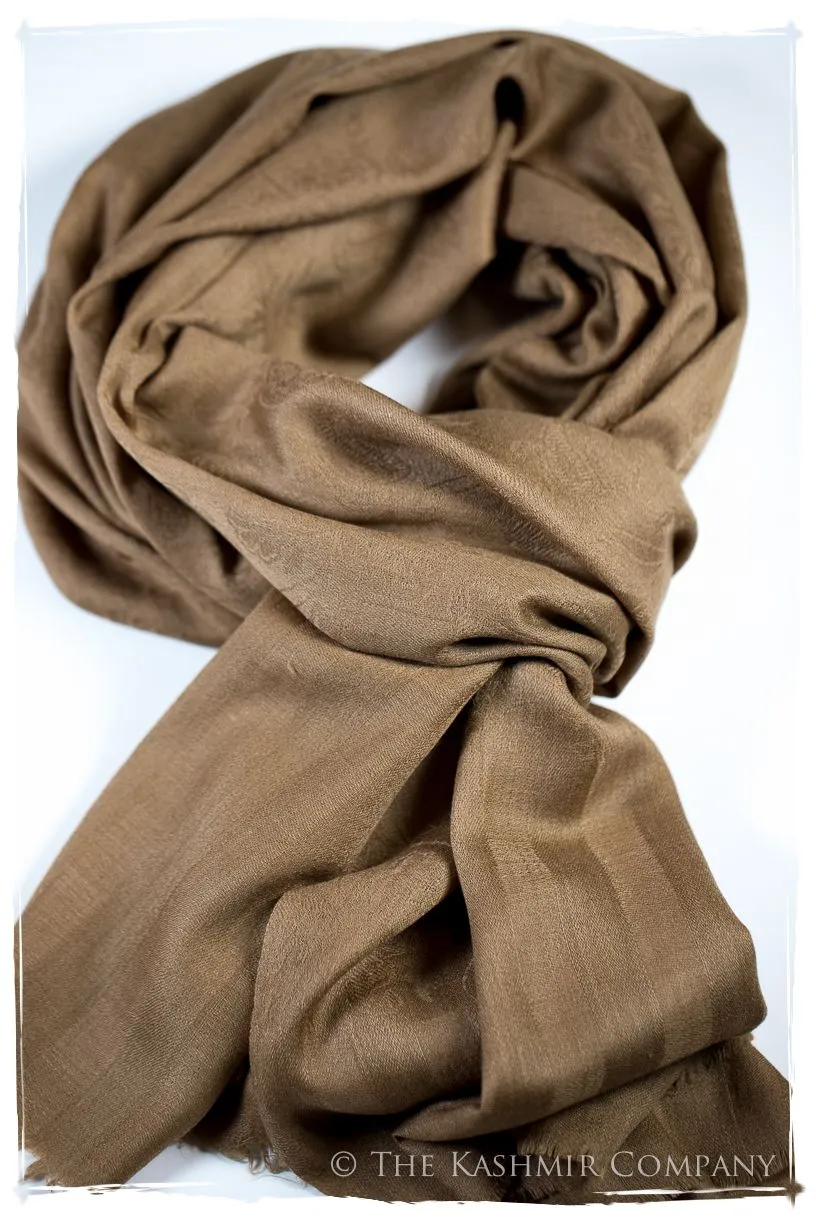 Cuban Sand Paisley Kashmir Wool Scarf