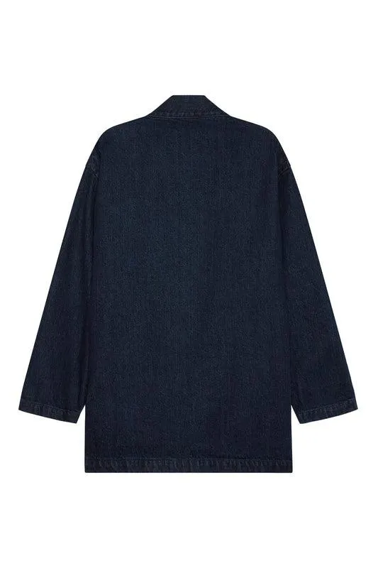 Denim Kimono Work Jacket