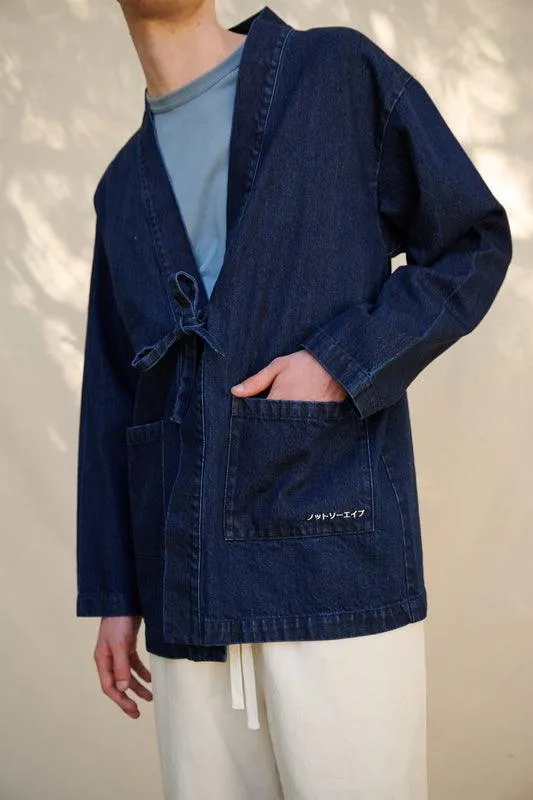 Denim Kimono Work Jacket