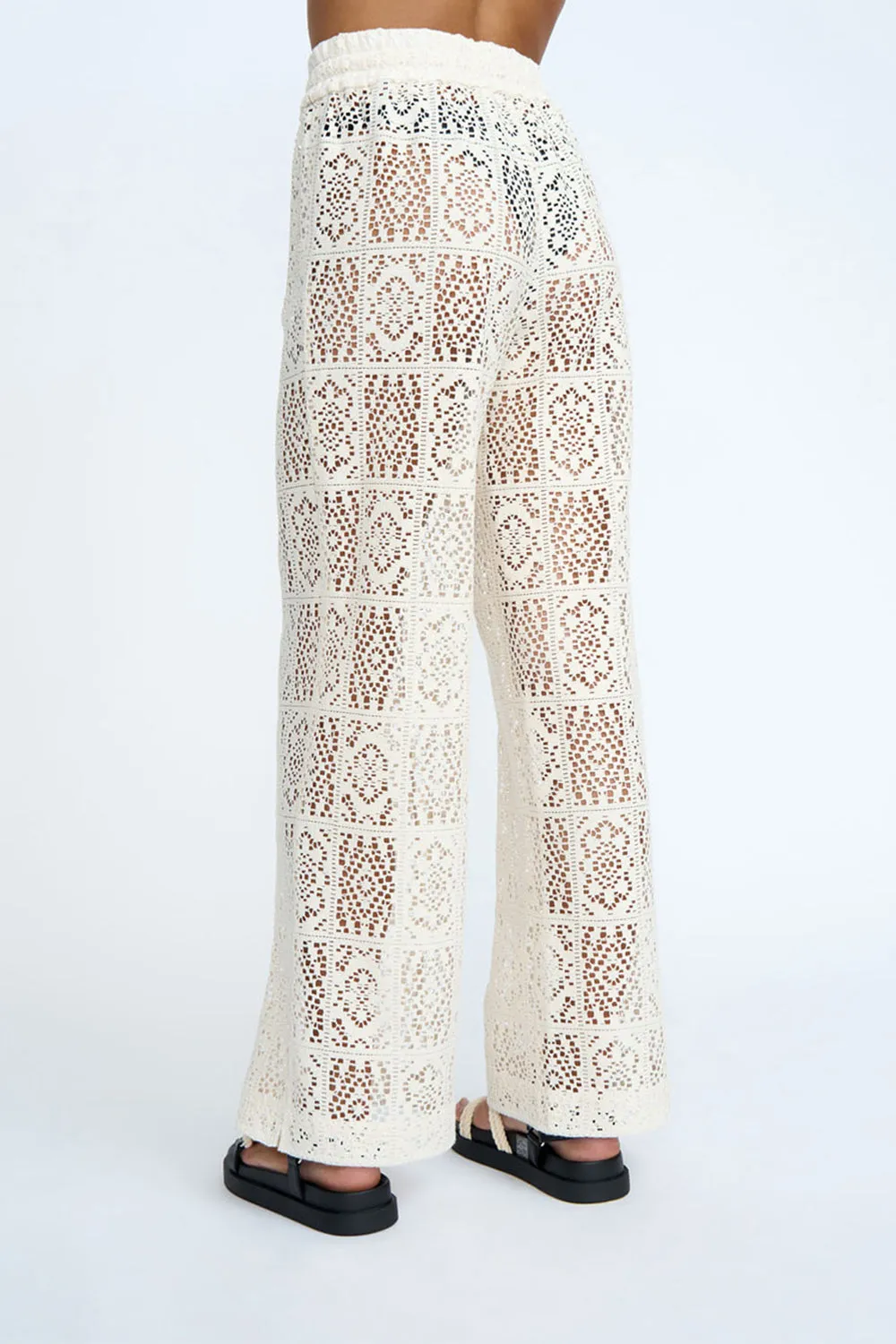 Drifter Lace Pant | Final Sale - Ecru