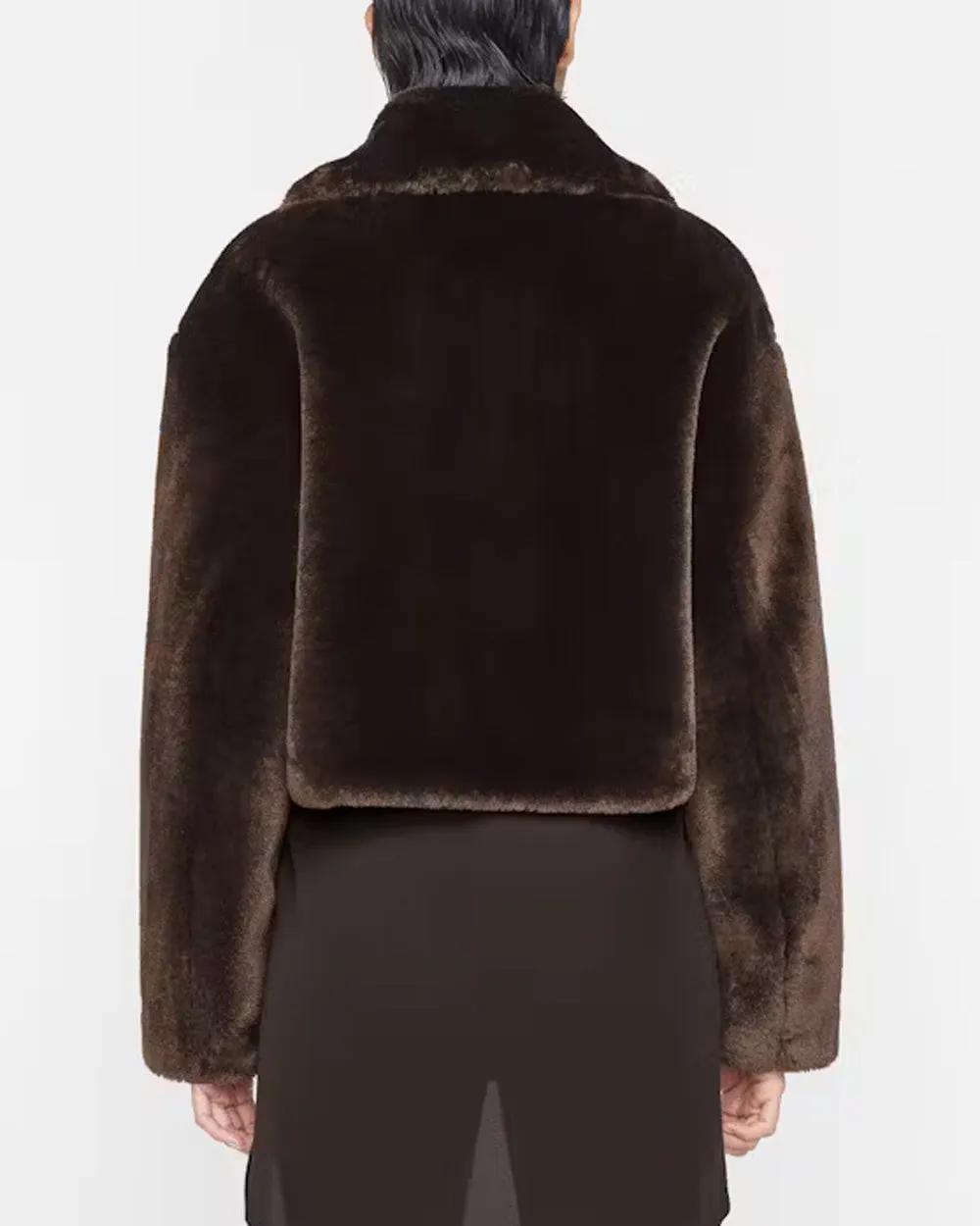 Espresso Faux Fur Zip Jacket