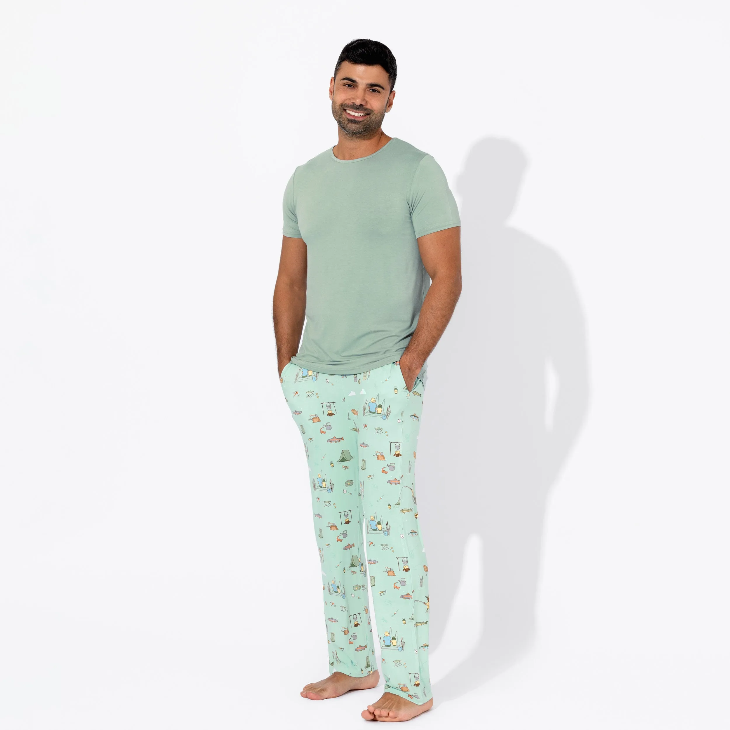 Fishing Bamboo Men's Pajama Set