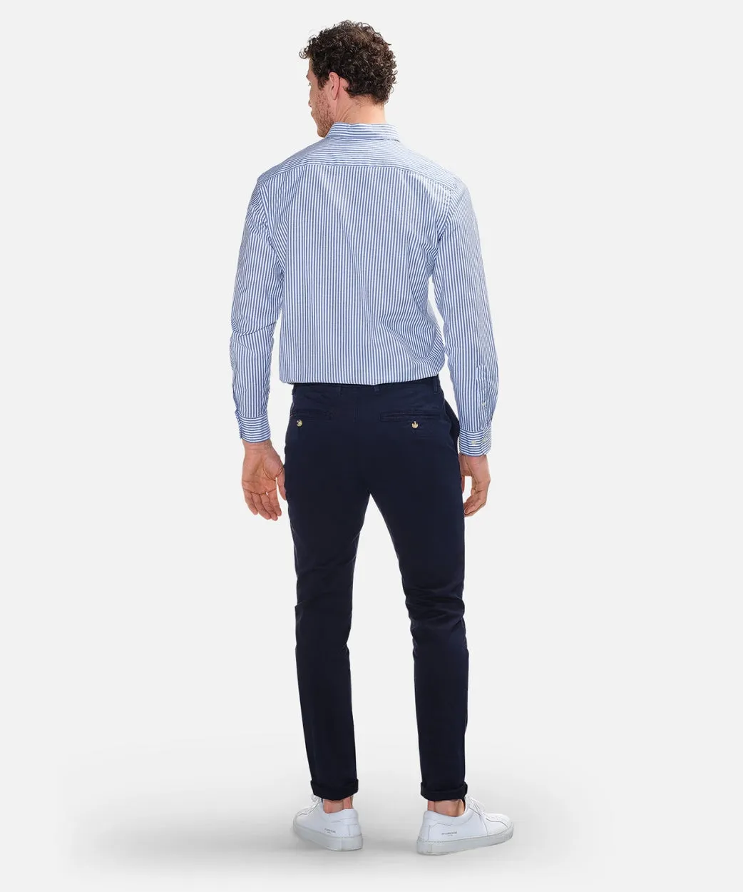 Garment dyed chino | Navy