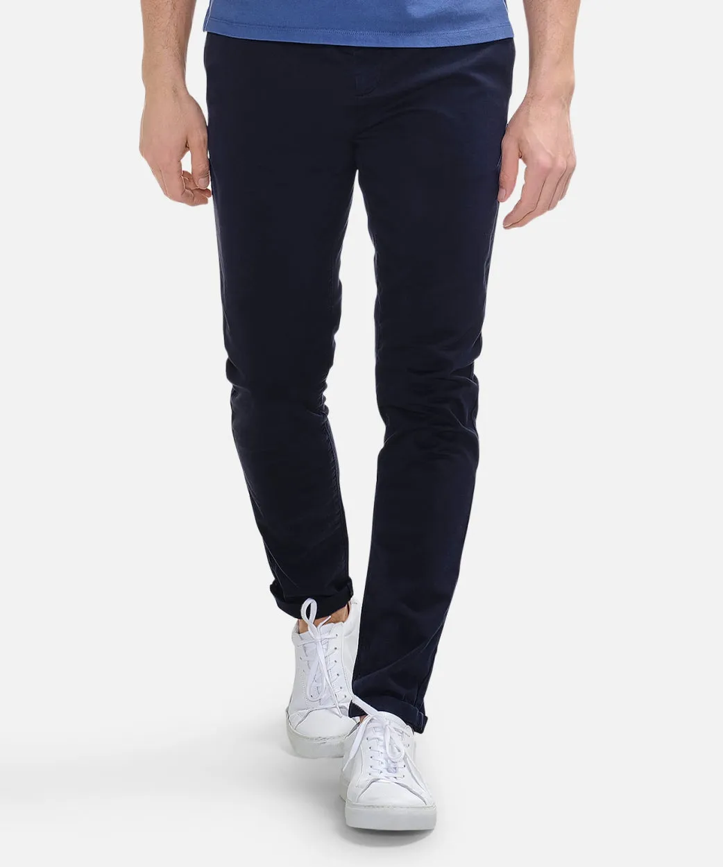 Garment dyed chino | Navy