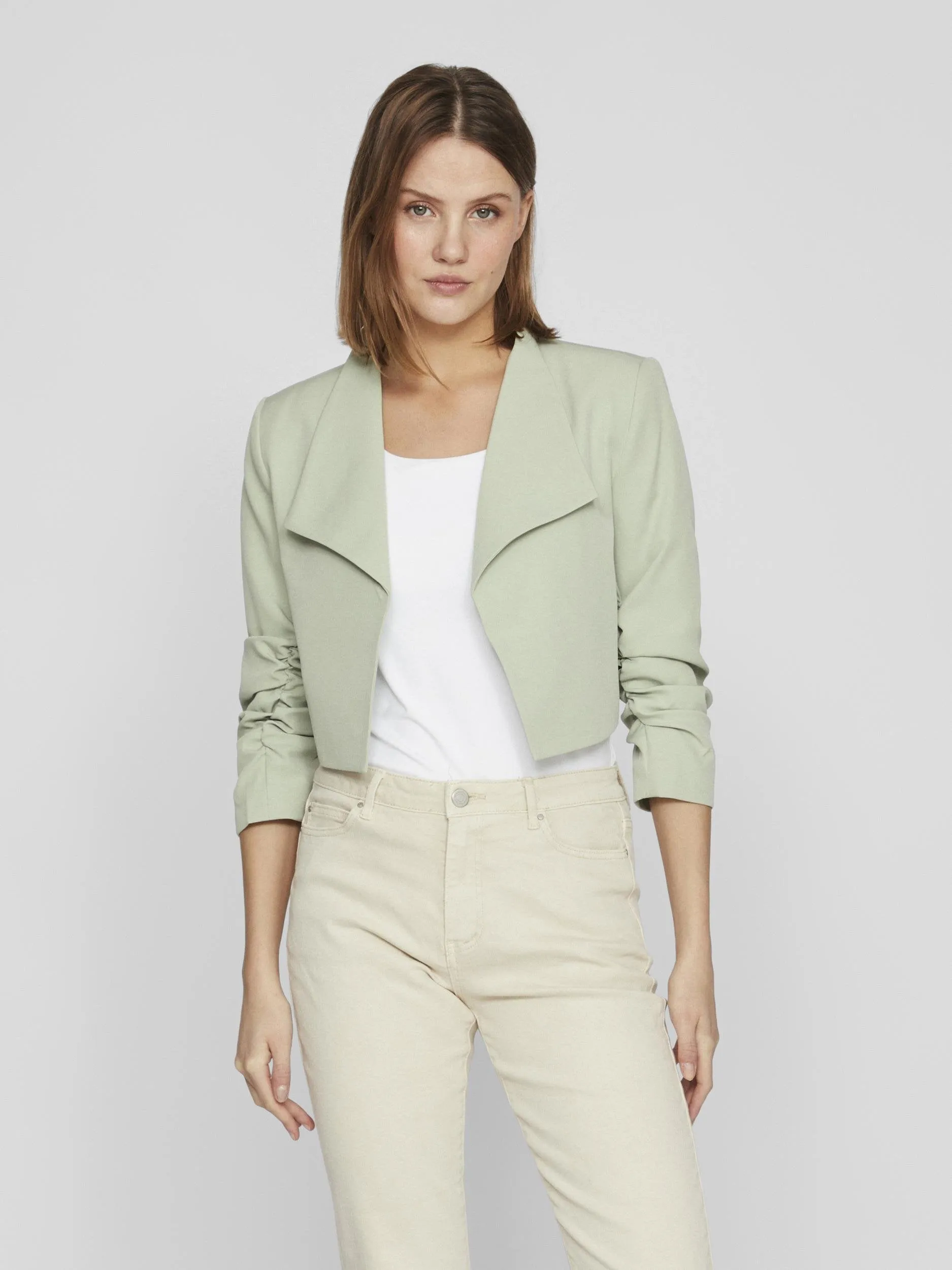 HERBIN CROPPED BLAZER (GREEN)