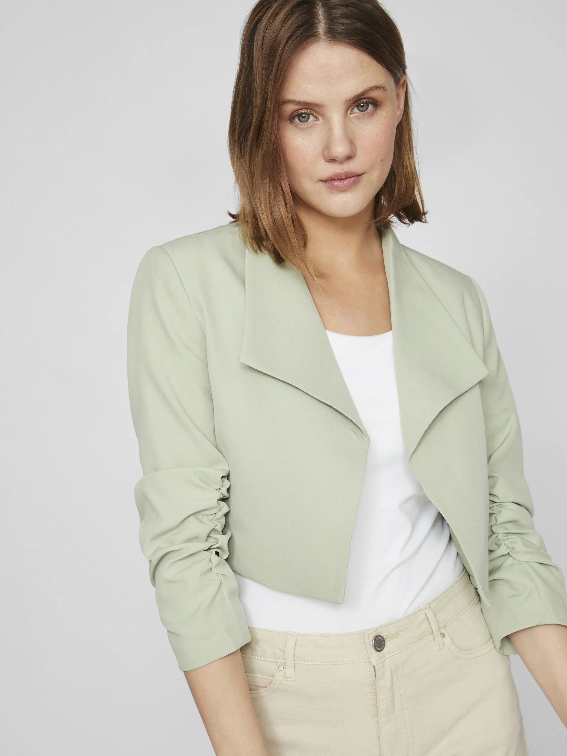 HERBIN CROPPED BLAZER (GREEN)