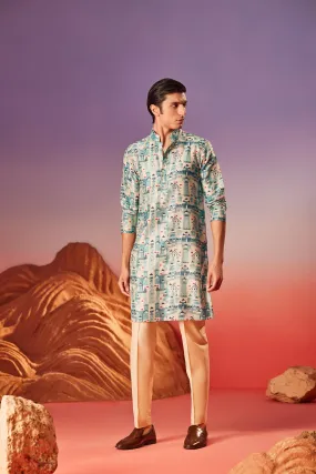 House by the Sea - Silk Kurta