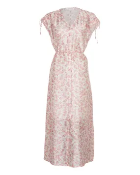 Isadora Sl Maxi Dress Aop - Chalk Pink Flower