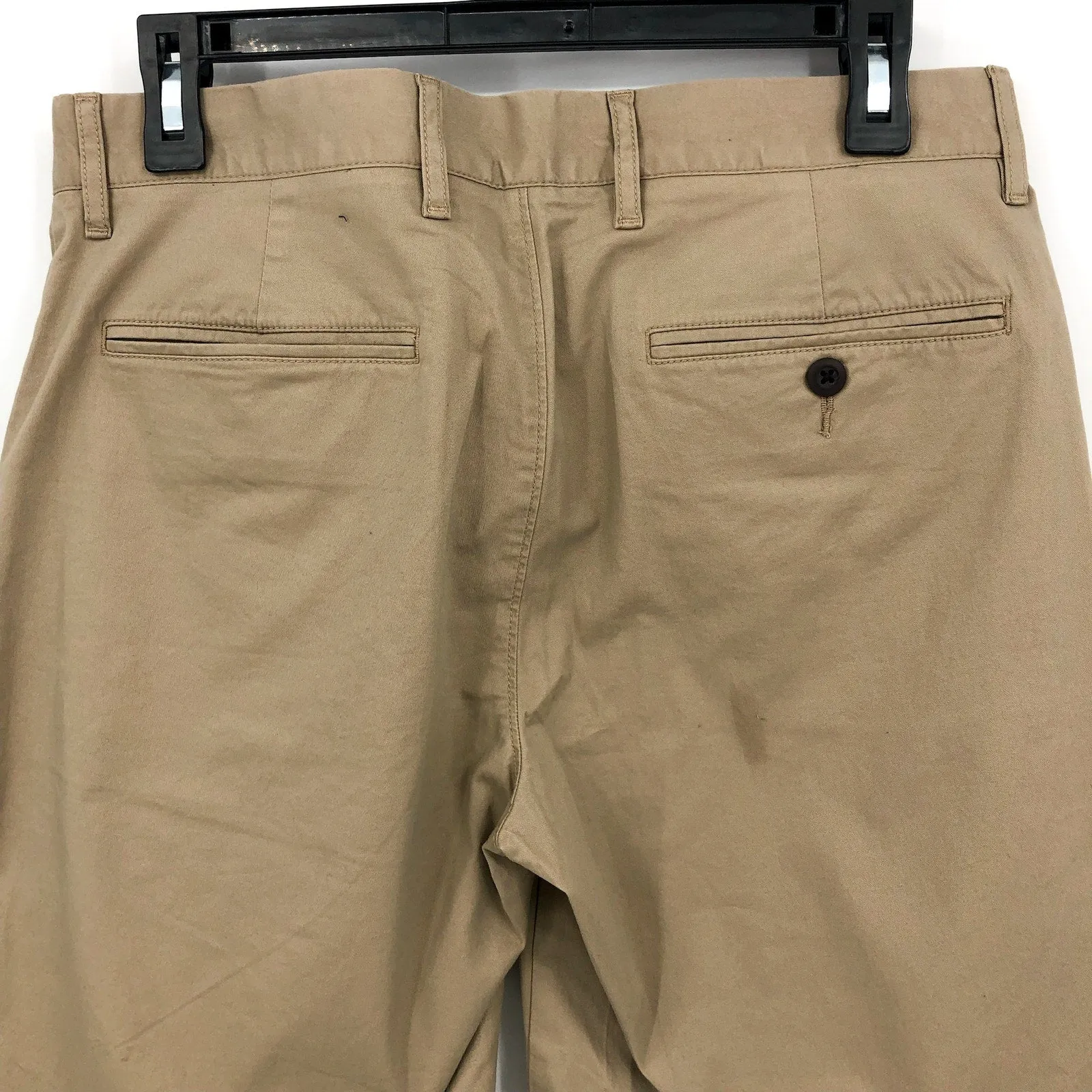 J.CREW Men's 9" Stretch Chino Shorts Size 29 Khaki Tan Flat Front