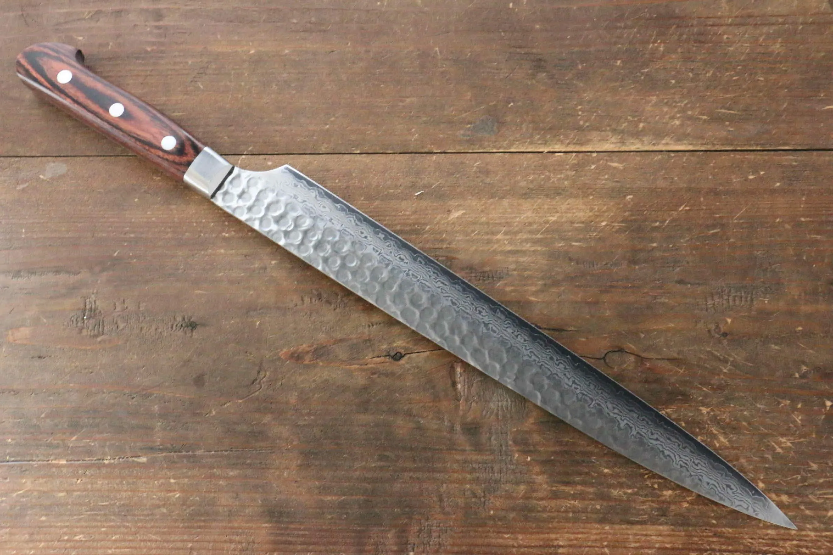 Jikko VG10 17 Layer Yanagiba  300mm Mahogany Handle