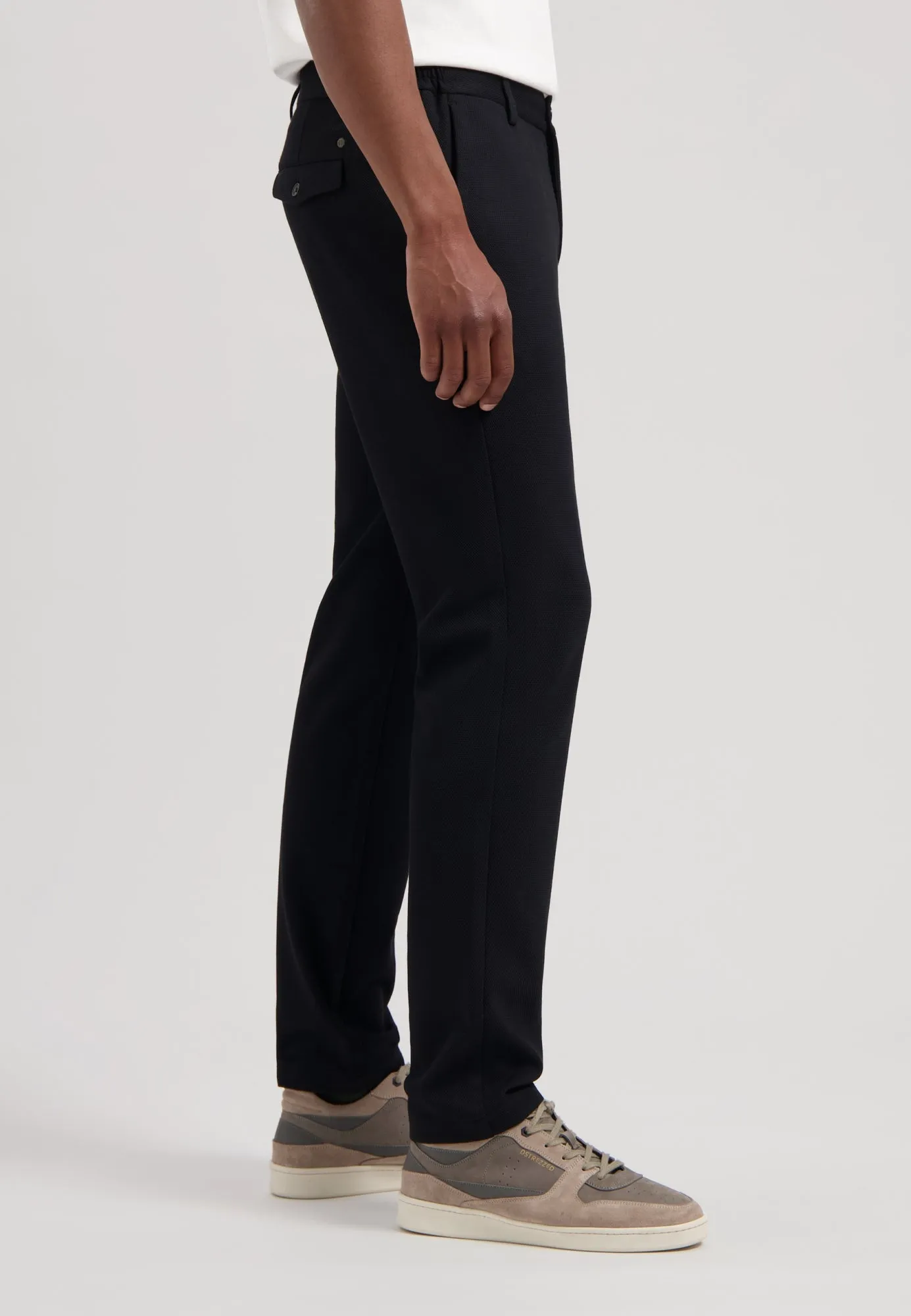 Lancaster Pique Pant in Black