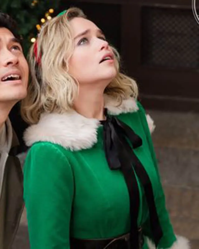 Last Christmas Emilia Clarke Green Elf Coat