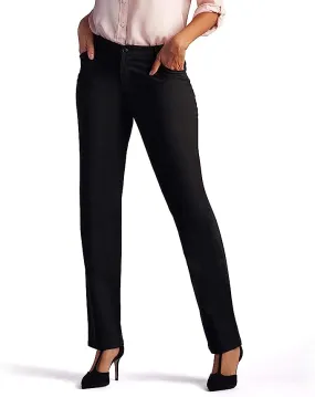 Lee Black Straight Cut High Rise Pants NWT - Size 14 Short