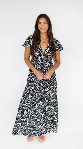 Leilani Dress / Aloha Black