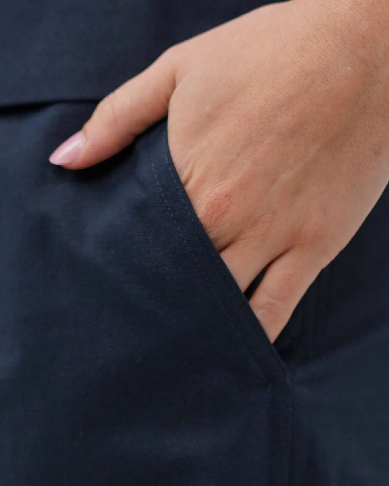 Linen Suit Pants Navy