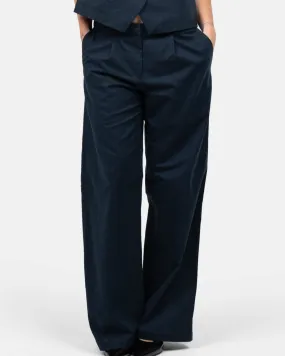 Linen Suit Pants Navy