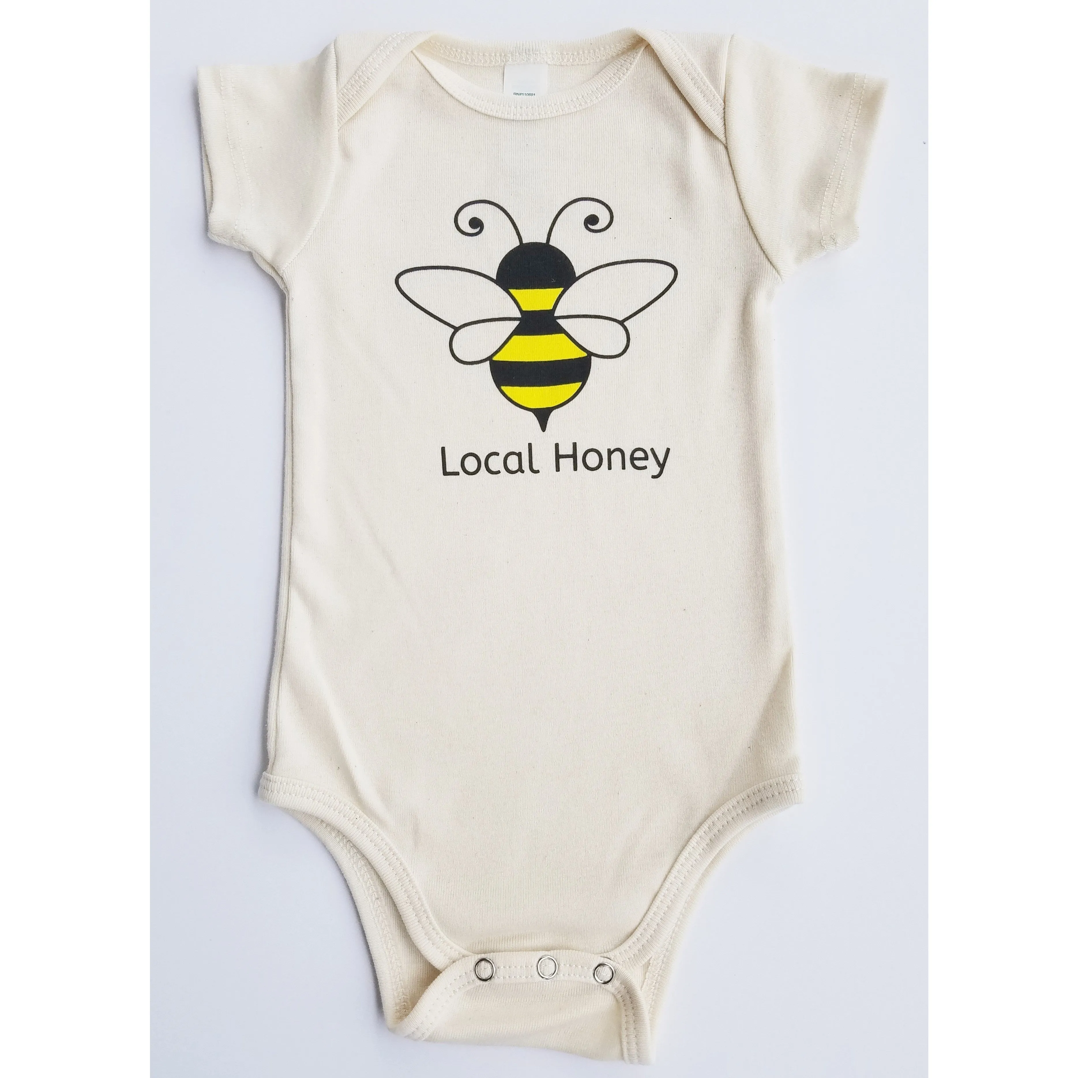 Local Honey Bumble Bee Short Sleeve Romper