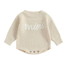 Long Sleeve Mini Knitted Baby Romper