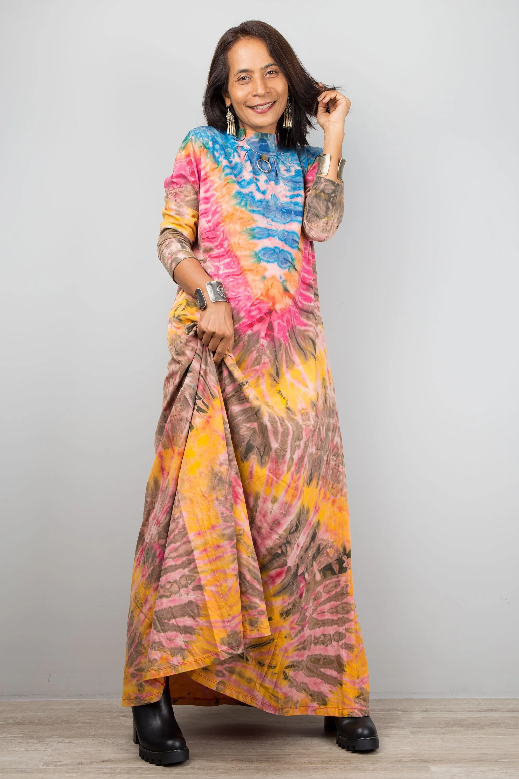 Long Sleeve Tie dye Dress