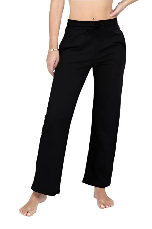 Lounge Wide Pants With Drawstrings