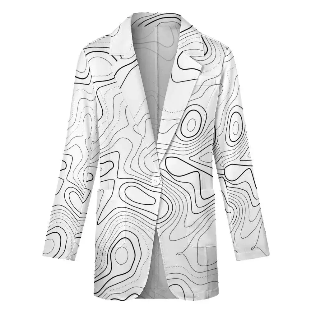 Luxury line Women's Stylish White Blazer