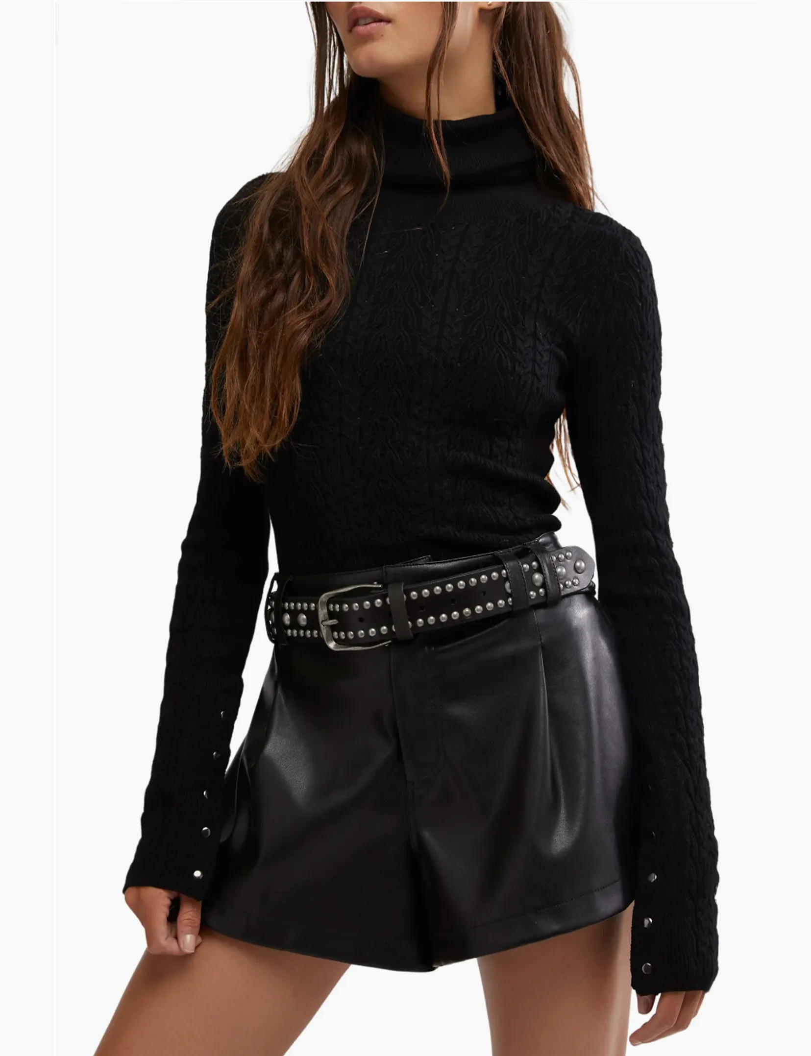 Maddie Turtleneck, Black