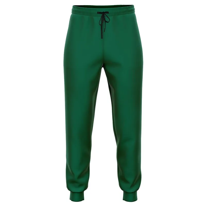 Medium Dark Cool Green Joggers | Unisex | with PLUS sizes | Medium Dark Pure Cool Green | C100M0Y75K60