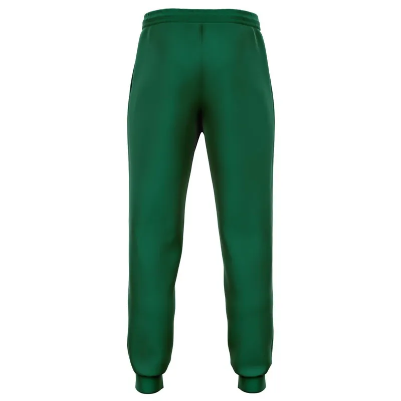 Medium Dark Cool Green Joggers | Unisex | with PLUS sizes | Medium Dark Pure Cool Green | C100M0Y75K60