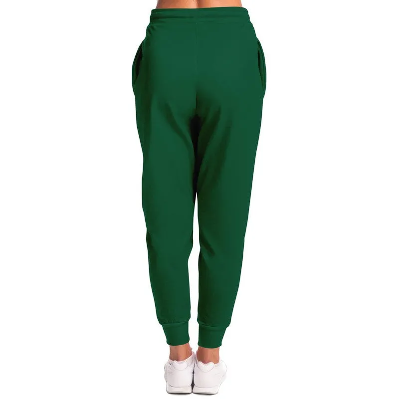 Medium Dark Cool Green Joggers | Unisex | with PLUS sizes | Medium Dark Pure Cool Green | C100M0Y75K60