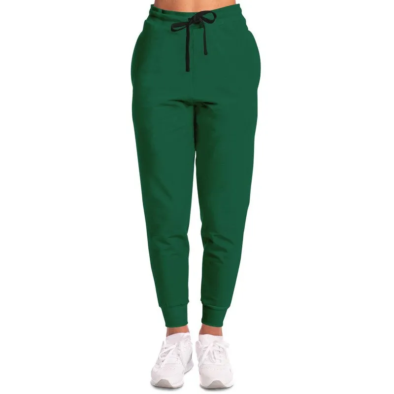 Medium Dark Cool Green Joggers | Unisex | with PLUS sizes | Medium Dark Pure Cool Green | C100M0Y75K60