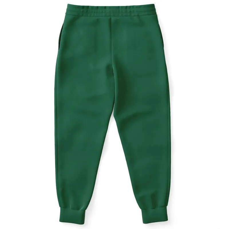 Medium Dark Cool Green Joggers | Unisex | with PLUS sizes | Medium Dark Pure Cool Green | C100M0Y75K60