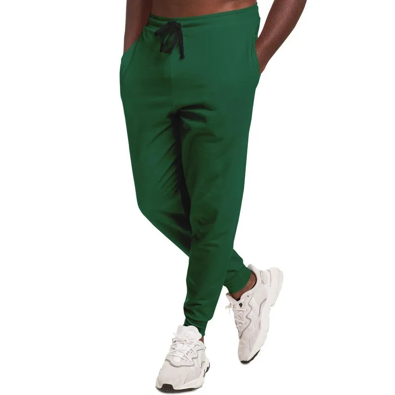 Medium Dark Cool Green Joggers | Unisex | with PLUS sizes | Medium Dark Pure Cool Green | C100M0Y75K60