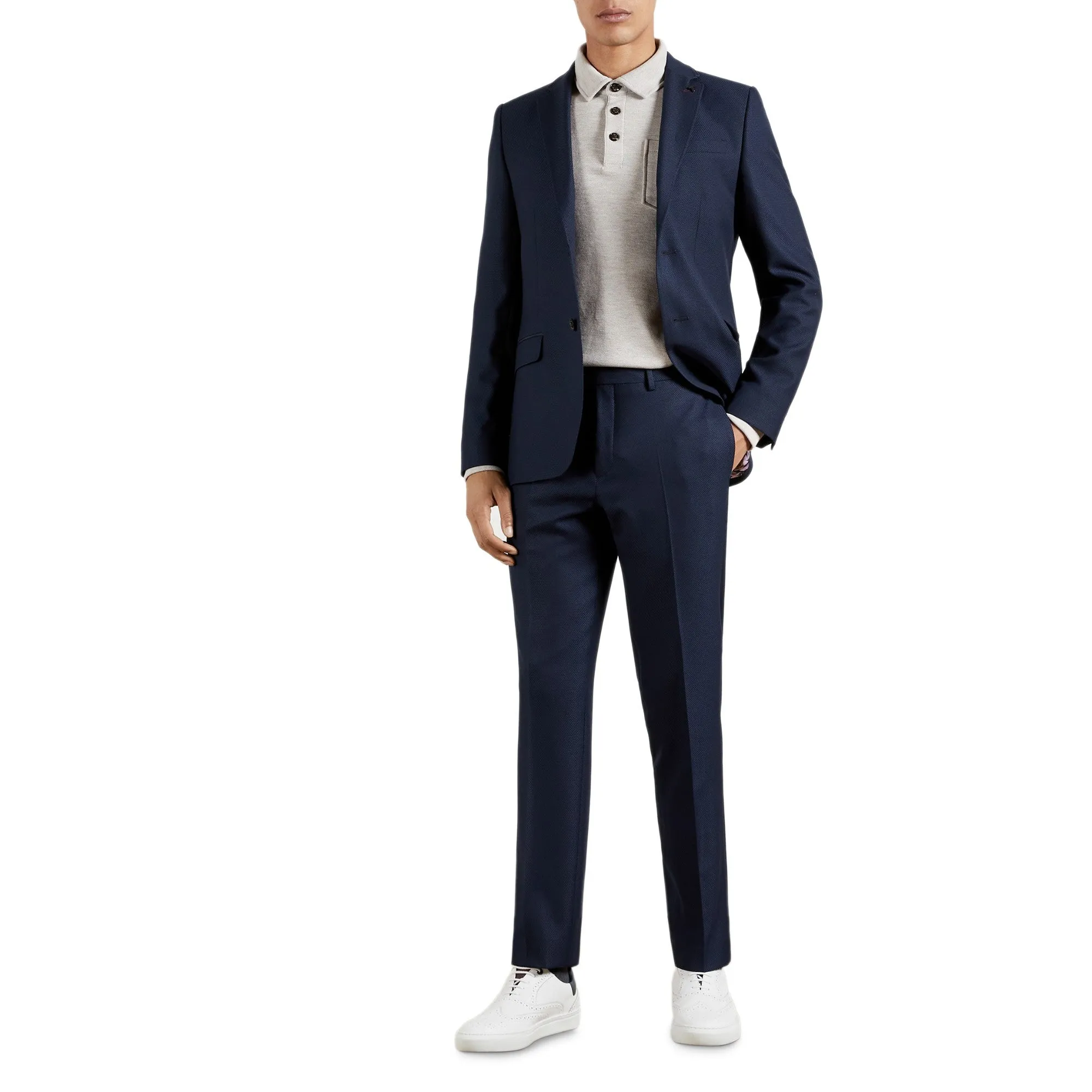 Men Mmj-Eskk-Semi Plain Blazer - Navy