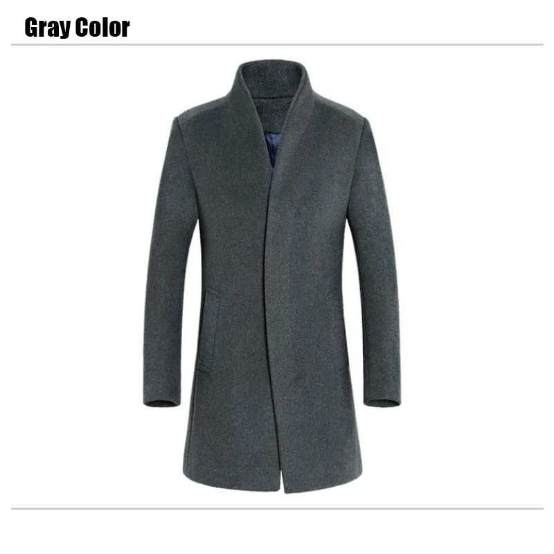 Men's Overcoat Premium Quality Wool Blend Mid Long Trench Coat | XZ1681