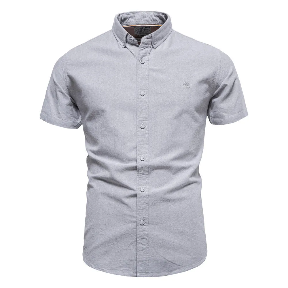 Men's Short Sleeve Slim Fit Business Shirt Basic Designed Breathable | SH711