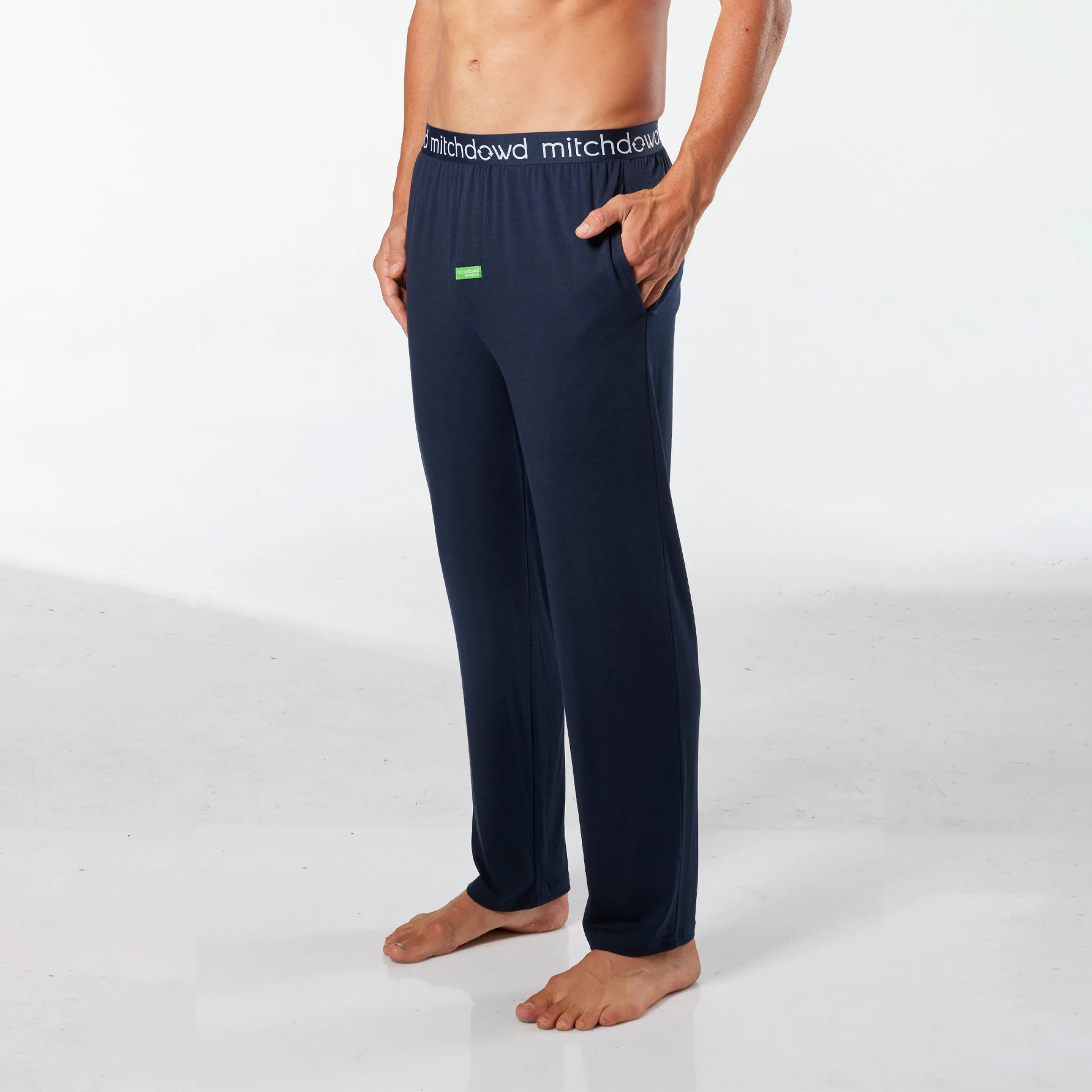 Men's Soft Bamboo Knit Sleep Pants - Navy