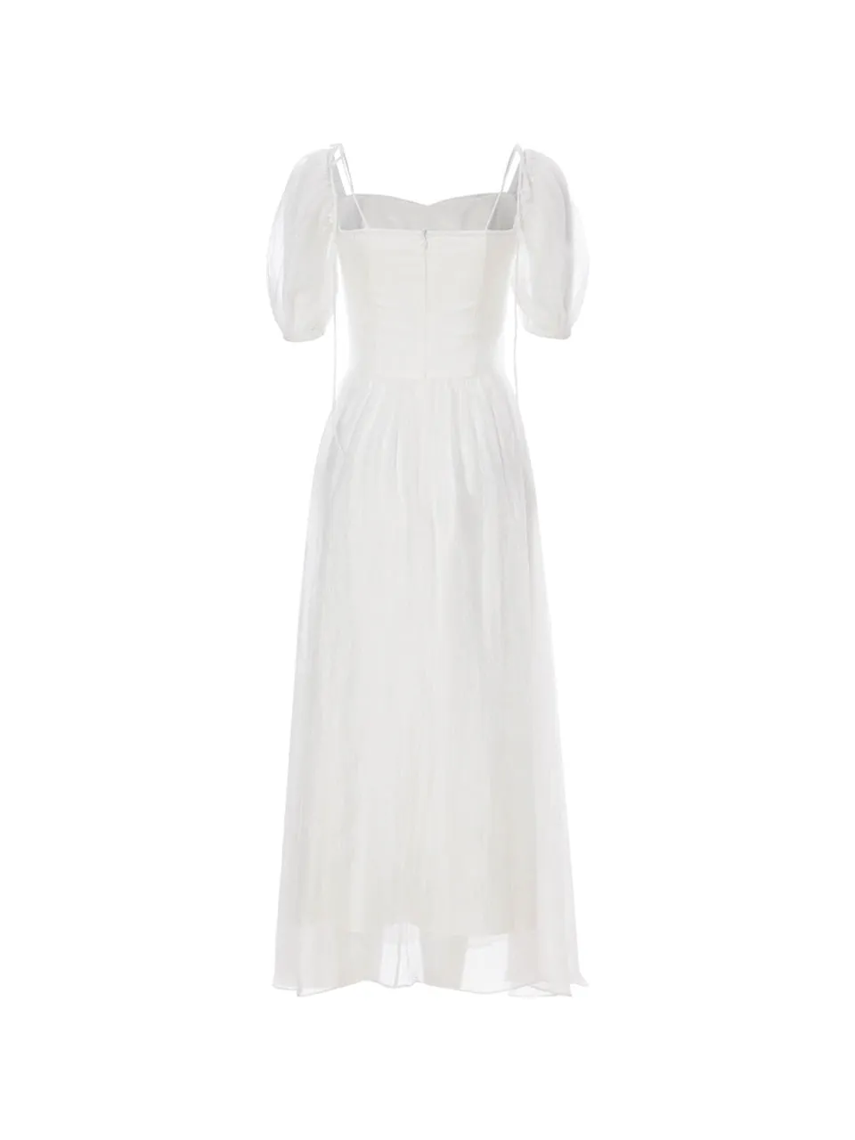 Minerva ribbon long dress (Ivory)