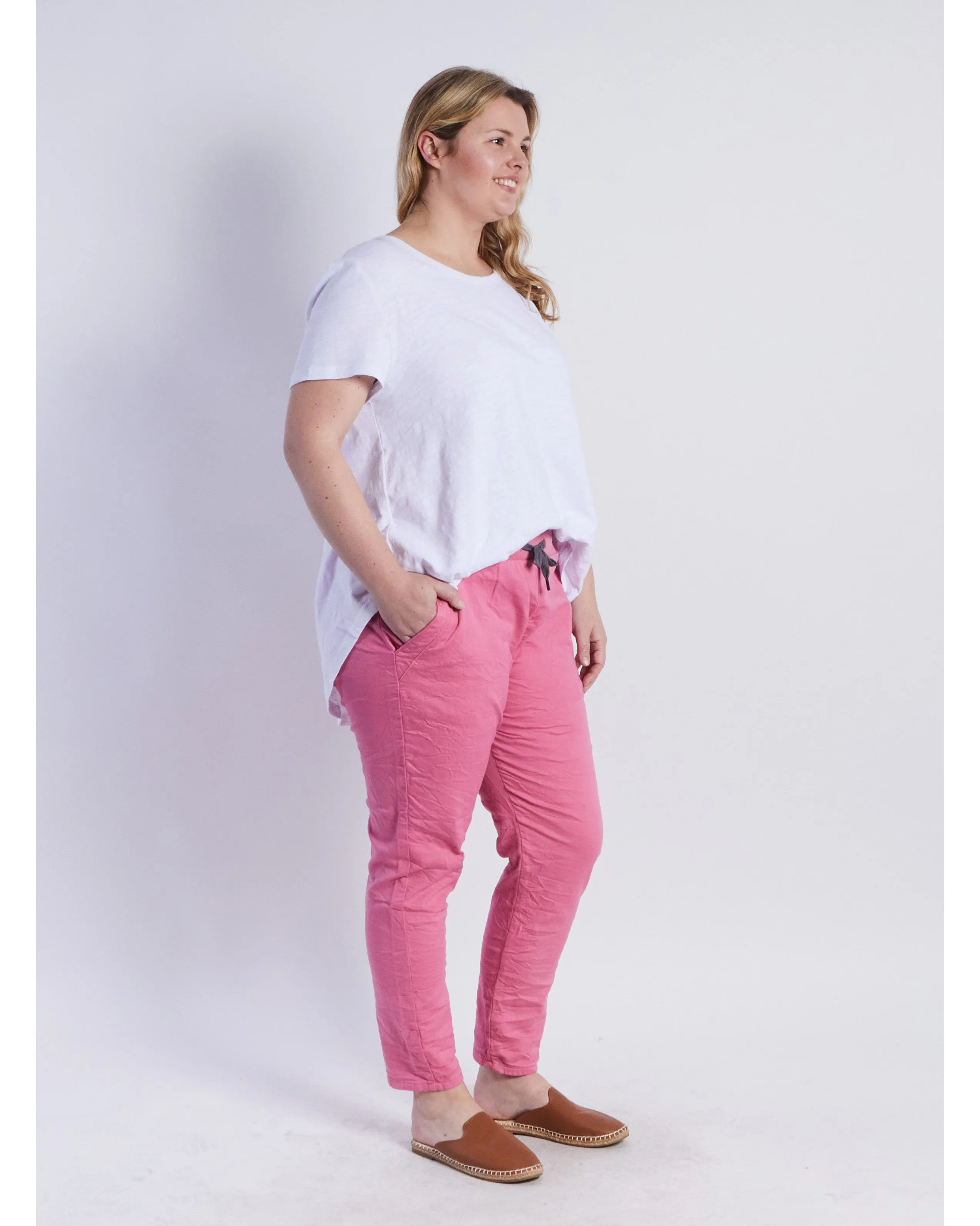 Monaco Jeans Riley Denim Jogger -  Pink