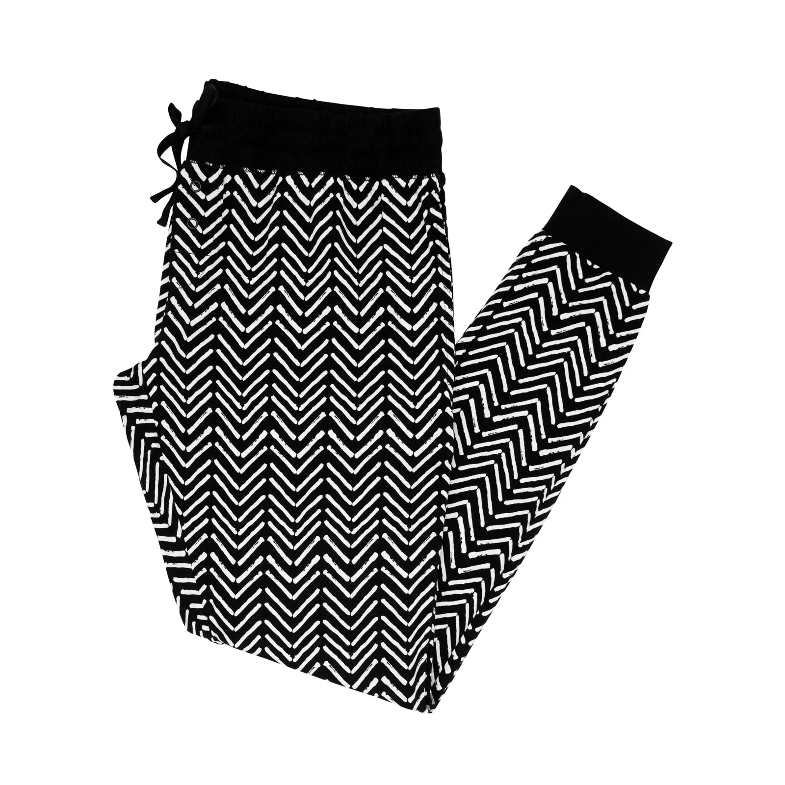 Monochrome Chevron Women's Pajama Pants