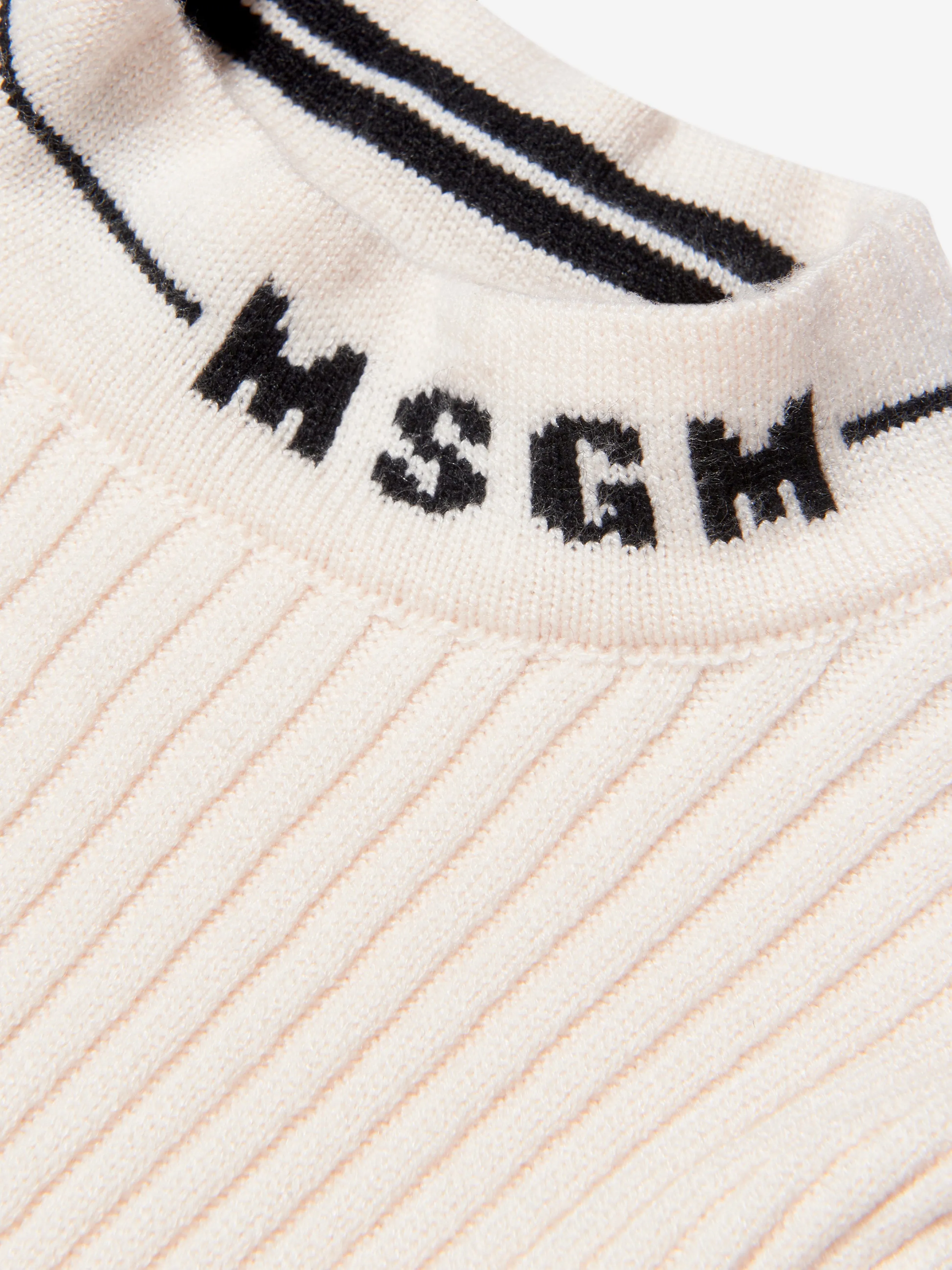 MSGM Girls Wool Knitted Turtleneck Jumper