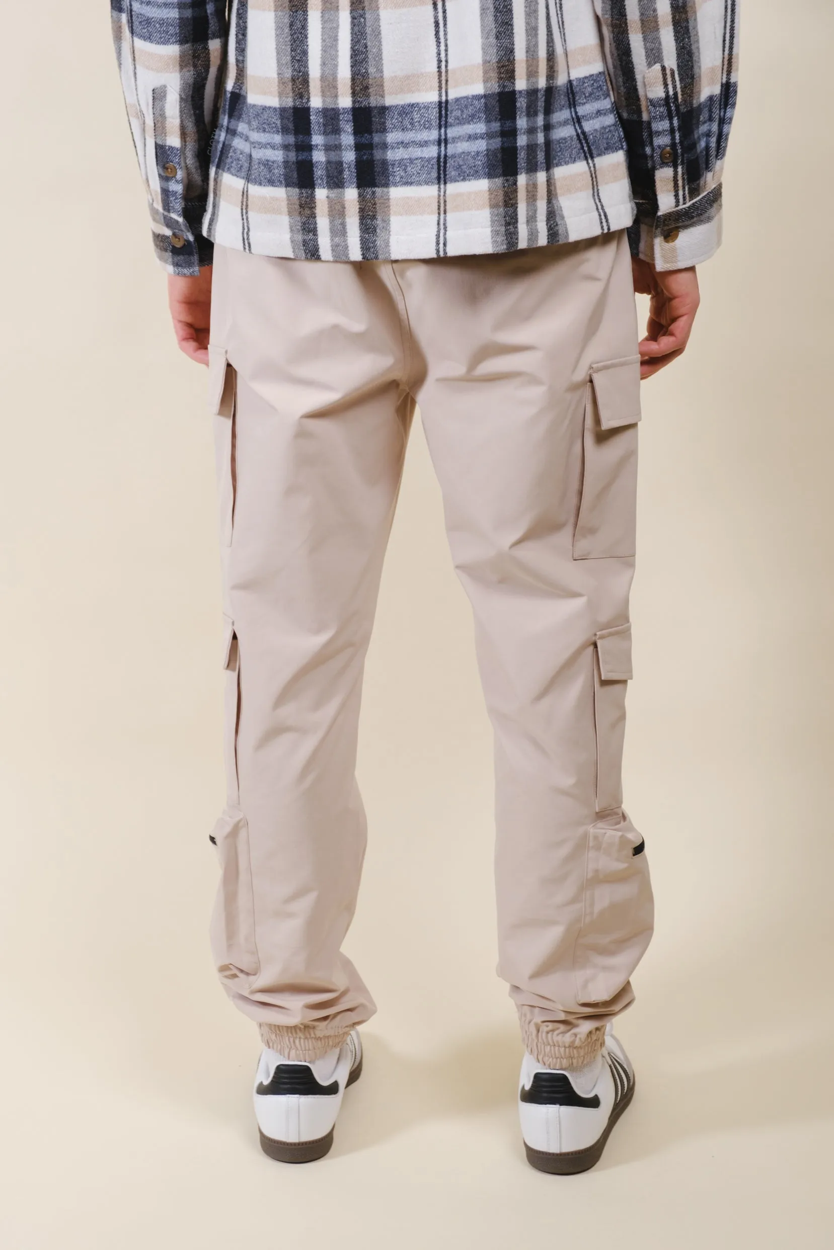 Multi Pocket Nylon Cargo Jogger